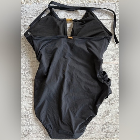 NEW w/Tags Lauren Ralph Lauren Beach Club Solids High Neck One Piece Swimsuit 12 - Picture 8 of 15